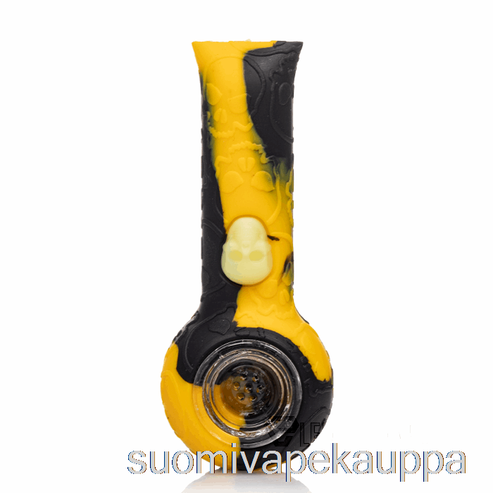 Vape Suomi Stratus Silikoni Kallo Hand Pipe Sol (musta / Keltainen)